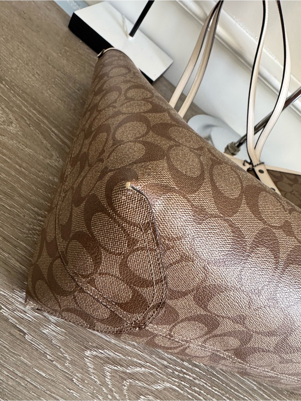 Coach Reversible Signature Canvas Tote Bag - Picture 11 of 16